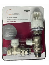 Термостат ком. для радиатора  3/4 прямой (Zeissler)