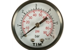 Манометр Аксиальный TIM (6 бар, 1/4")